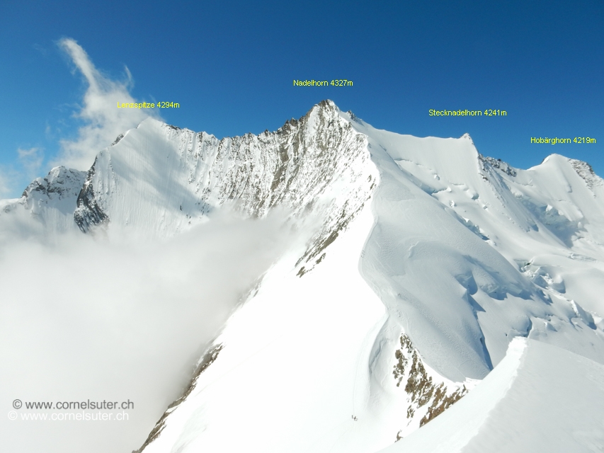 Auf dem  Ulrichshorn 3925m. 