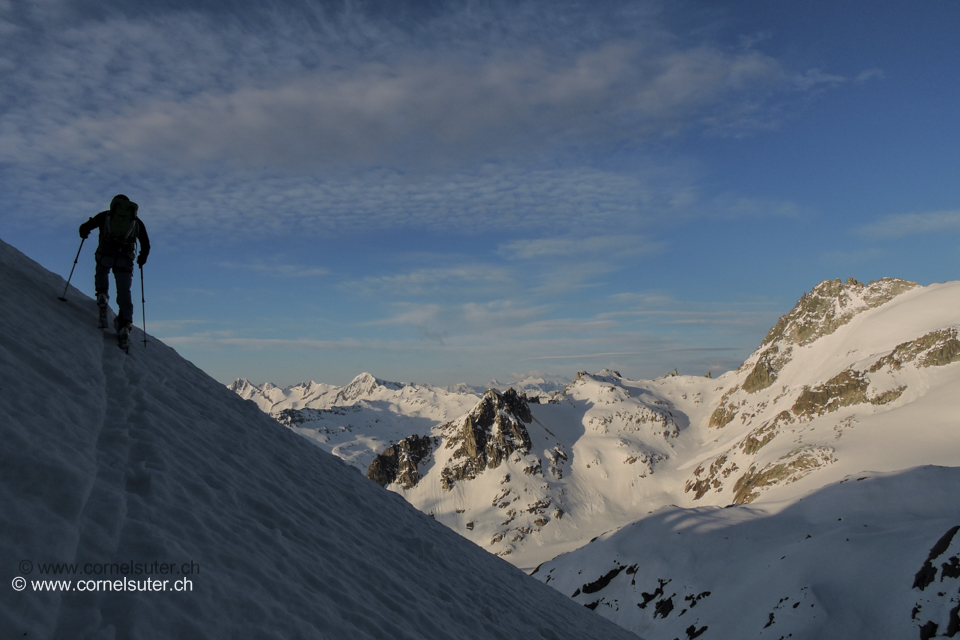 Am Zustieg zum Couloir.