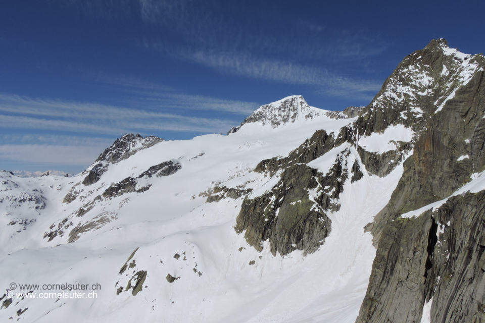 Noch Sicht zum Galenstock 3568m.