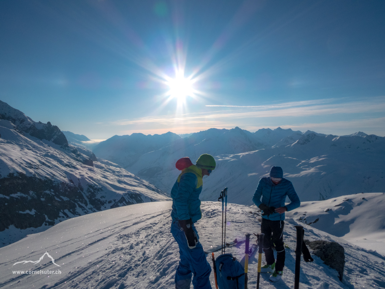 Kurze Pause auf dem Schafberg