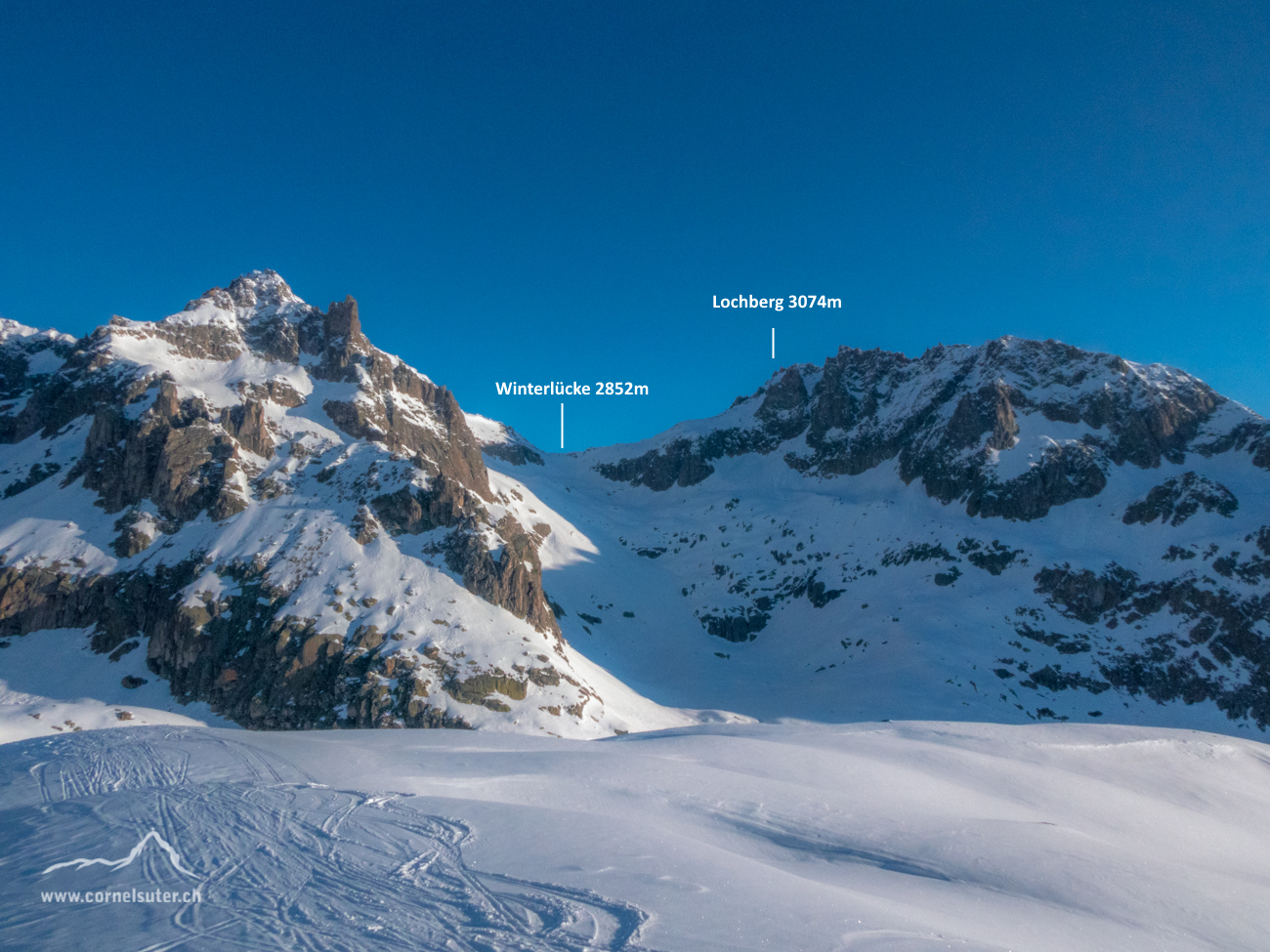 Ab dem Schafberg nach einer kurzen Abfahrt, Aufstieg zur Winterlücke und weiter zum Lochberg.