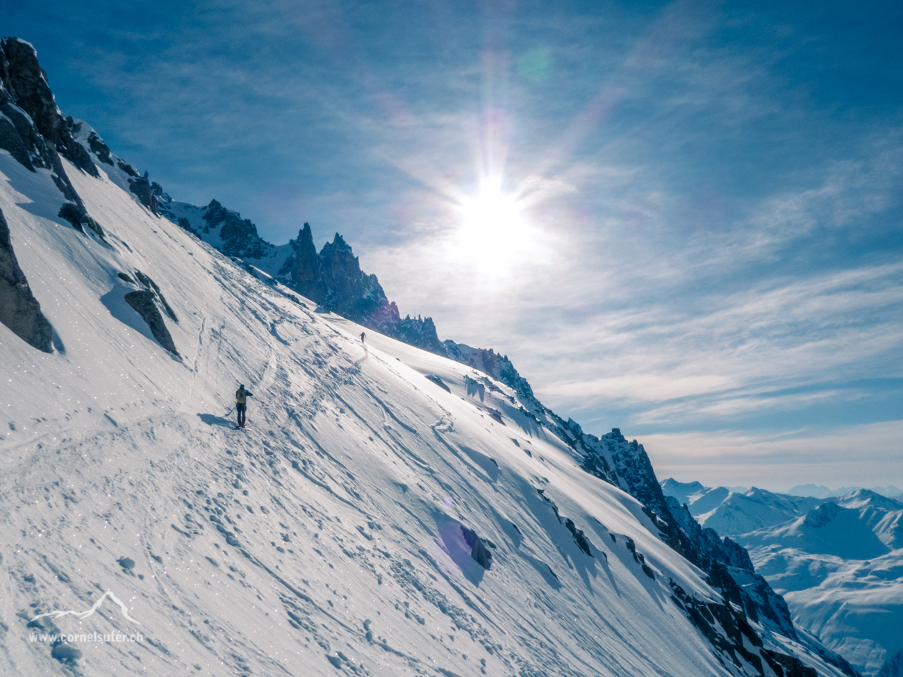 Bereits kurz unterhalb der Winterlücke querten wir hinüber zum Lochberg.