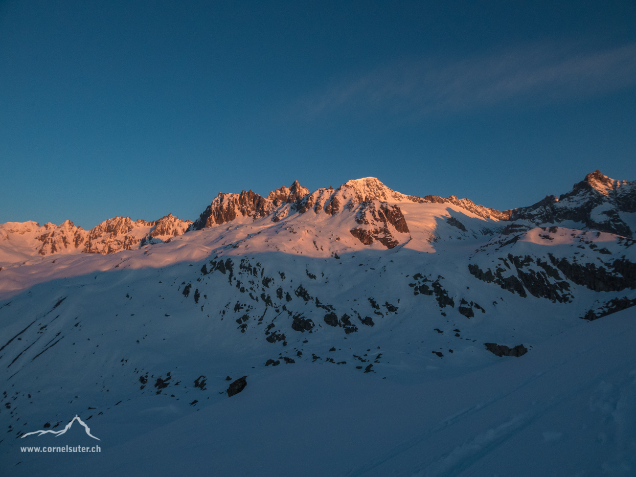 Morgenstimmung mit sicht zum Galenstock 3586m.